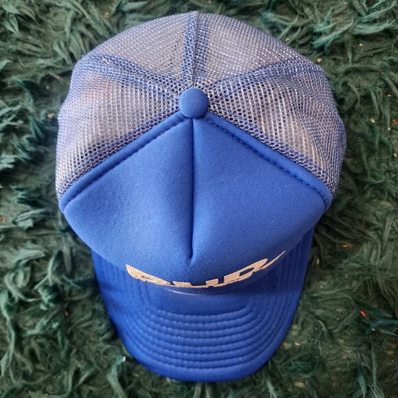 Vintage Bud Light Blue Mesh Trucker Hat Snapback Calhead Style 82 Adult - Picture 3 of 7
